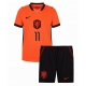 Billige Fotballdrakt Nederland Cody Gakpo #11 Replika Hjemmedraktsett Barn VM 2026 Kortermet (med bukser)